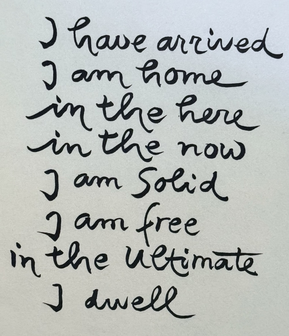 IN THE HERE IN THE NOW