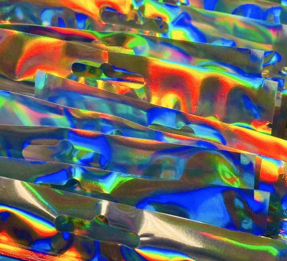 HUFFING BAGS OF CHROME GAS